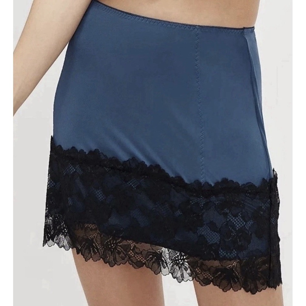 FREE PEOPLE INTIMATELY Party Crashers Half Slip Blue Combo Women's Size XS